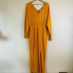 Daily Practice by Anthropologie Barre Midi Dress in Marigold